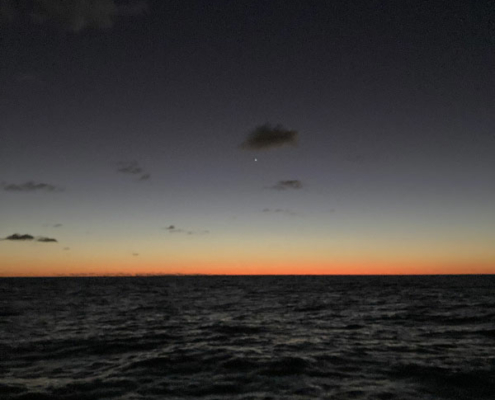 sunset-moon-and-jupiter Moon and Jupiter