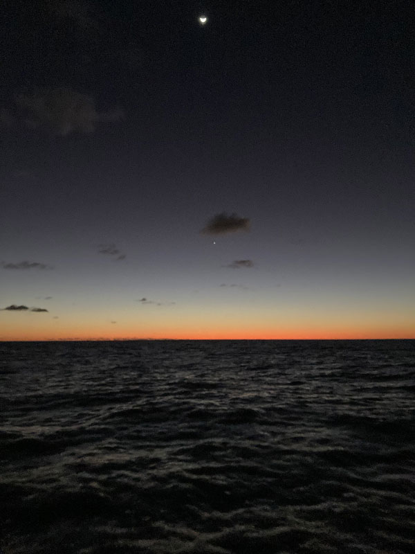 sunset-moon-and-jupiter Moon and Jupiter
